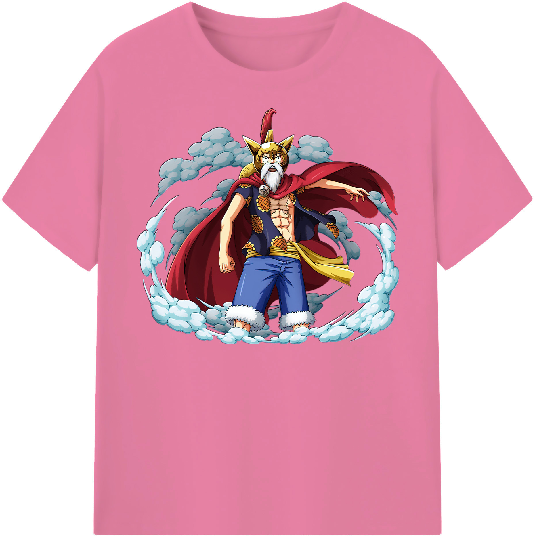 ワンピース モンキー・D・ルフィ ONE PIECE Monkey D. Luffy 綿100％半袖Tシャツ（フロントプリント）